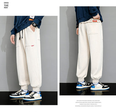 Pantalones de Pana Ancha Talla Grande para Hombre - Estilo Deportivo Casual - Image 18