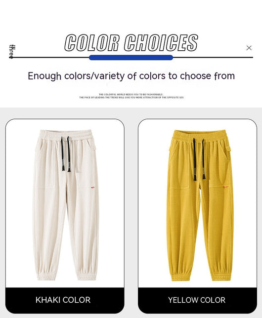 Pantalones de Pana Ancha Talla Grande para Hombre - Estilo Deportivo Casual - Image 19