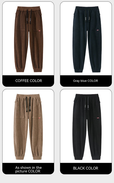 Pantalones de Pana Ancha Talla Grande para Hombre - Estilo Deportivo Casual - Image 34