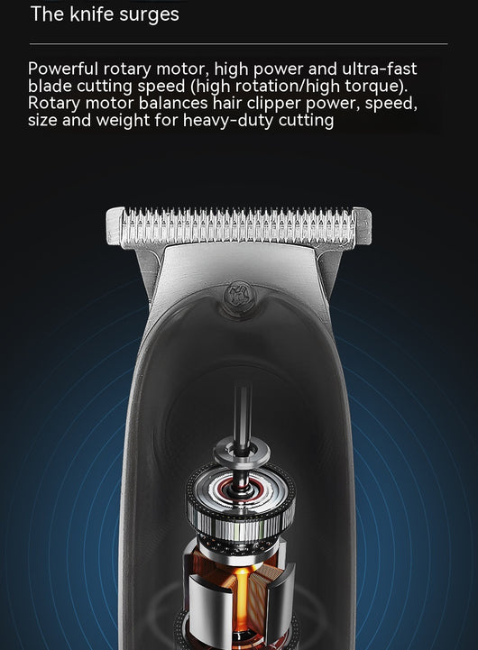 Silver electric hair clipper with cord, 1mm, 2mm, 3mm guide combs, cleaning brush, spray bottle, and manual. - Image 7