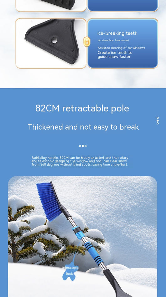Raspador de Hielo y Nieve para Auto con Mango Largo - Multifunción sin Dañar la Pintura - Image 12