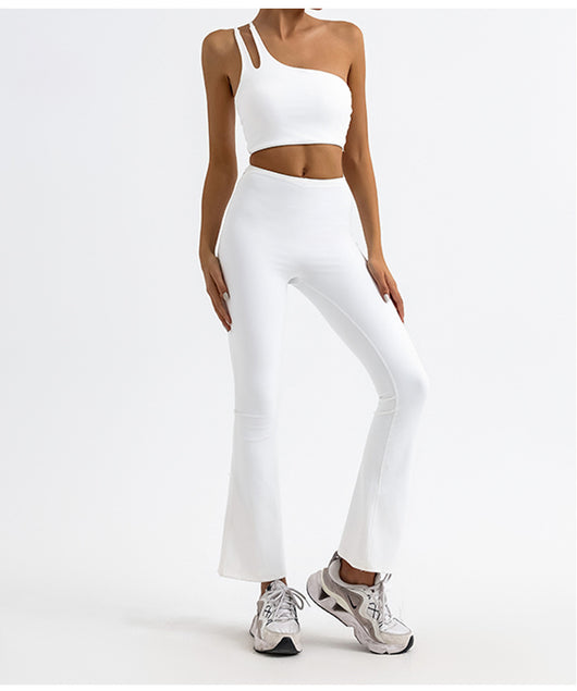 Pantalones Deportivos Acampanados de Cintura Alta con Detalle Calado - Image 8
