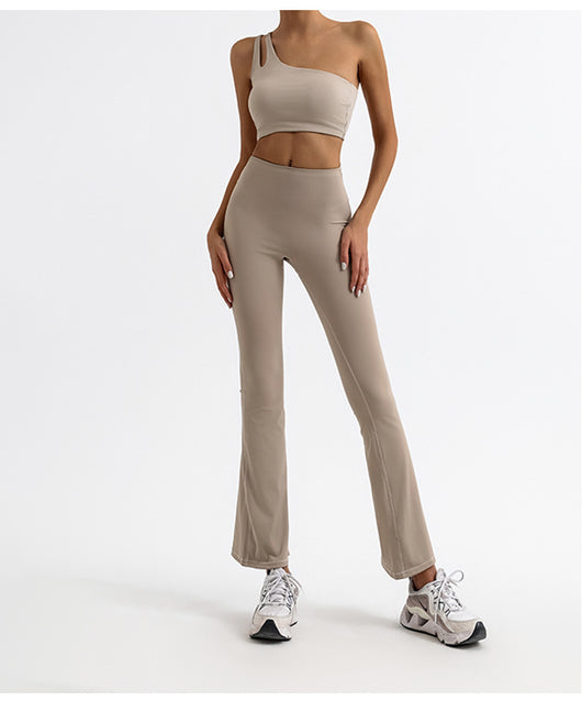 Pantalones Deportivos Acampanados de Cintura Alta con Detalle Calado - Image 10