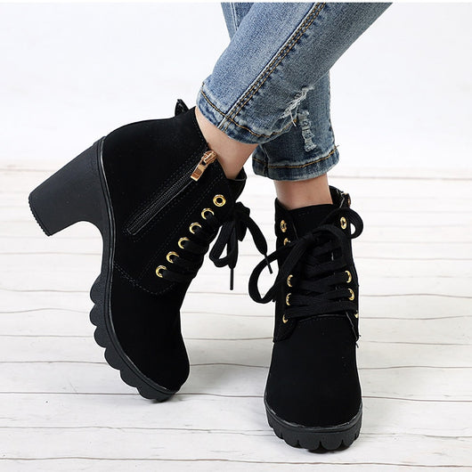 Botines con Tiras Cruzadas Estilo Martin - Image 13