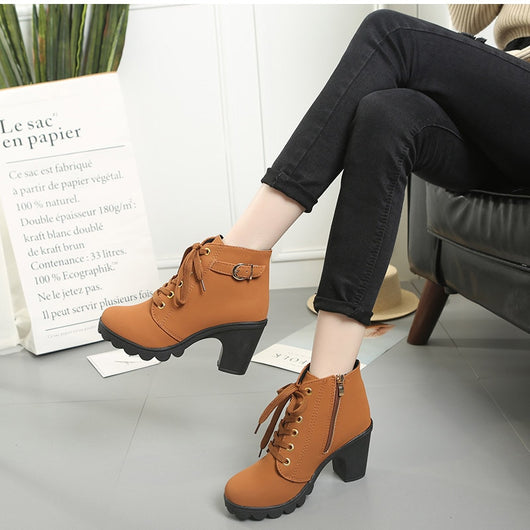 Botines con Tiras Cruzadas Estilo Martin - Image 15