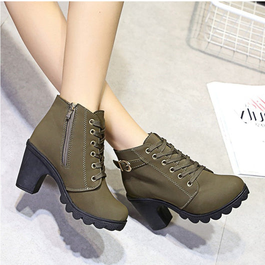 Botines con Tiras Cruzadas Estilo Martin - Image 17