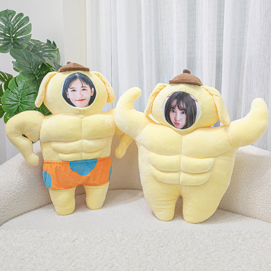 Almohada Divertida Personalizada con Foto - Perro Musculoso Abdominales - Image 8