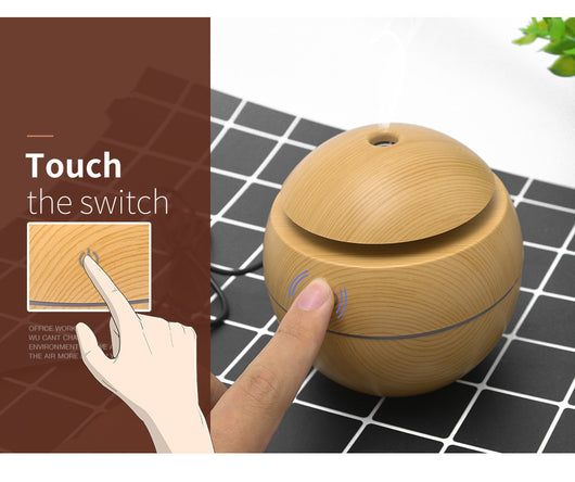 Difusor Humidificador USB Mini con Diseño Madera - Silencioso para Hogar y Oficina - Image 16