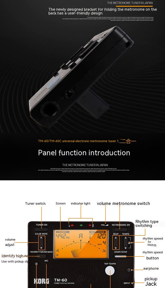 Afinador y Metrónomo Universal para Piano y Guitarra - Image 13