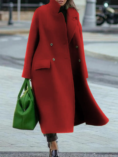 Abrigo de Lana Largo Liso - Elegancia y Confort para Diario - Image 12