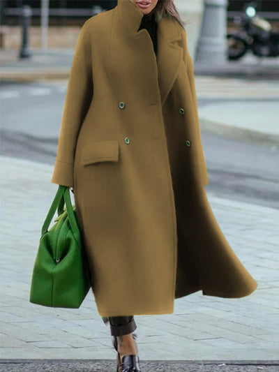 Abrigo de Lana Largo Liso - Elegancia y Confort para Diario - Image 15
