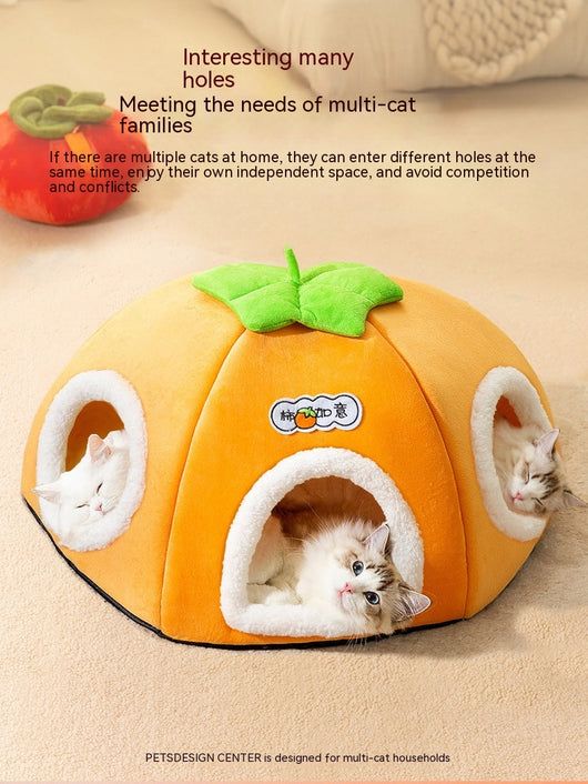 Cama Térmica Semiencerrada para Gatos - Gran Capacidad con Aislamiento Invernal - Image 8