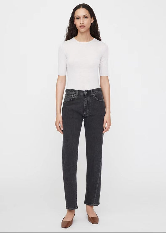 Jeans Tiro Alto Elásticos Retorcidos Cortos Estilo Europeo - Image 26
