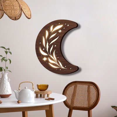Lámpara Colgante Bohemia con Hoja de Madera Tridimensional - Image 14