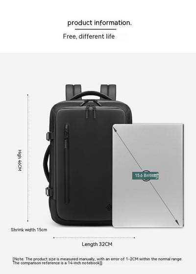 Mochila Ejecutiva Multifuncional Impermeable Oxford - Ideal para Viajes y Negocios - Image 6
