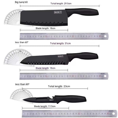 Set de Cuchillos de Acero Negro Profesional para Cocina - Image 12