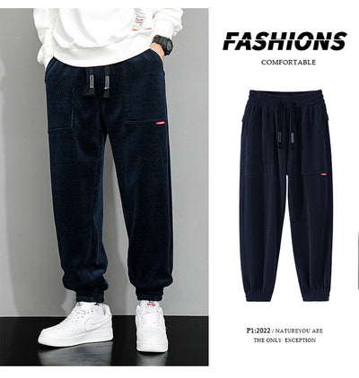 Pantalones de Pana Ancha Talla Grande para Hombre - Estilo Deportivo Casual - Image 51