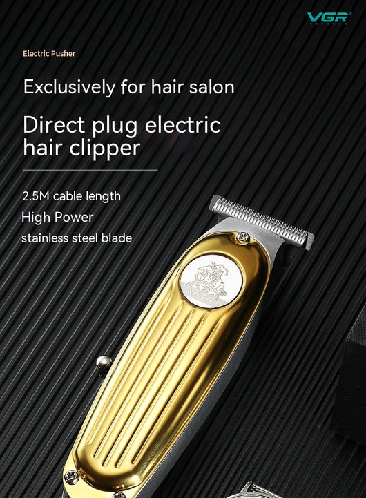 Silver electric hair clipper with cord, 1mm, 2mm, 3mm guide combs, cleaning brush, spray bottle, and manual. - Image 18
