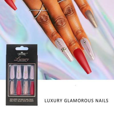 Pegatinas de Uñas Decoradas con Cristales y Escalera Larga - Image 20