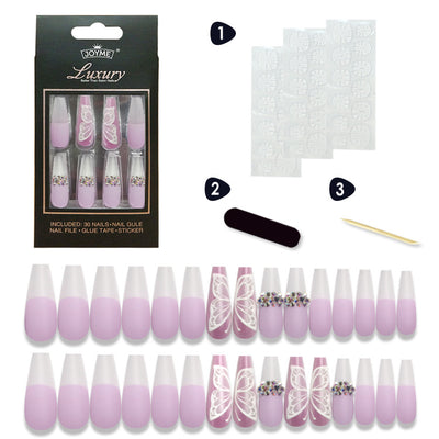 Pegatinas de Uñas Decoradas con Cristales y Escalera Larga - Image 21