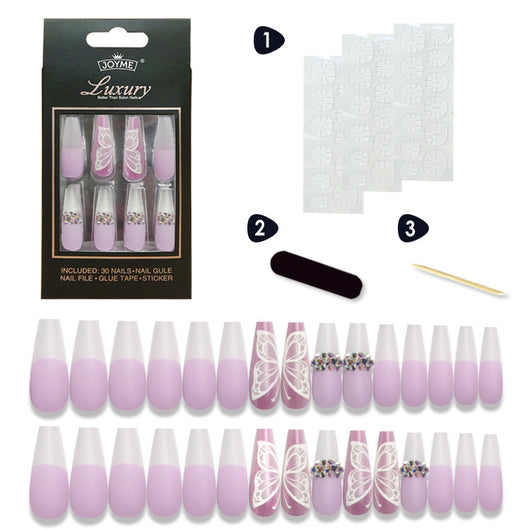 Pegatinas de Uñas Decoradas con Cristales y Escalera Larga - Image 21