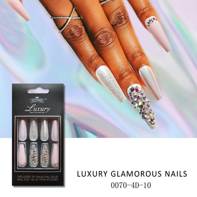 Pegatinas de Uñas Decoradas con Cristales y Escalera Larga - Image 23