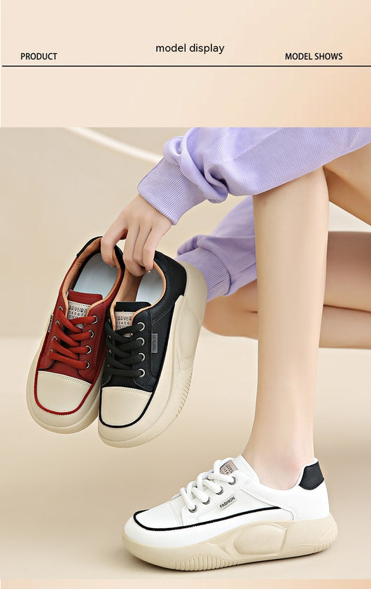 Zapatillas Blancas de Cuero para Mujer - Cómodas y Transpirables - Image 21