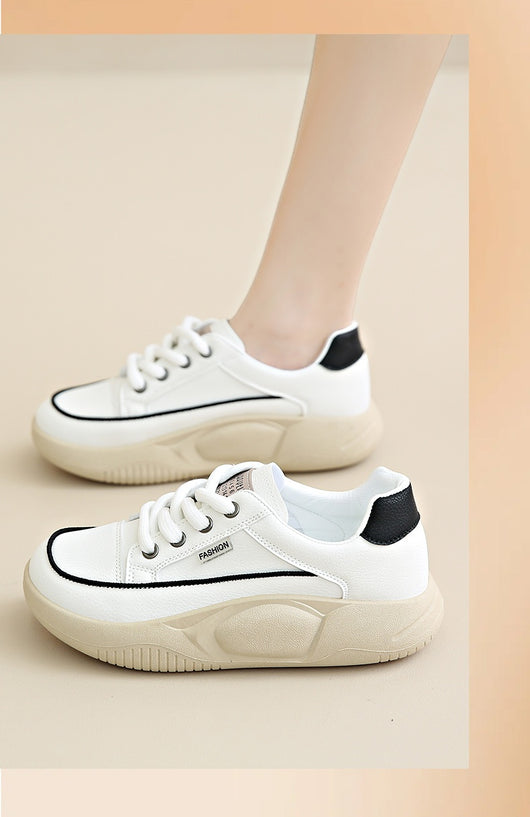 Zapatillas Blancas de Cuero para Mujer - Cómodas y Transpirables - Image 25