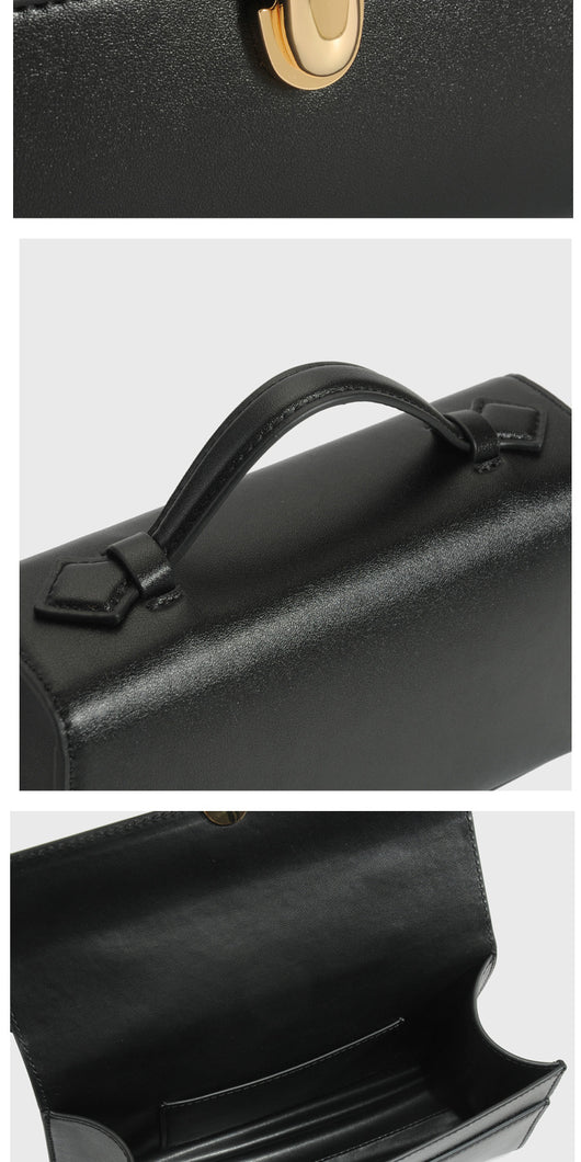 Bolso de Ante de Un Solo Asa - Cartera Cuadrada Compacta - Image 30