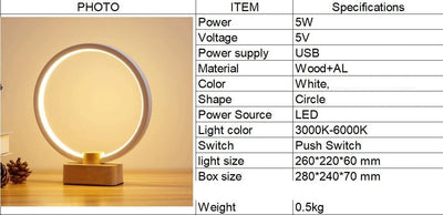 Lámpara Nocturna LED de Madera Maciza Inteligente - Image 12