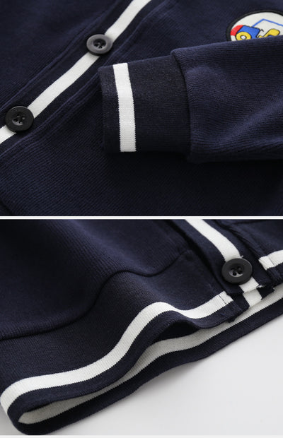 Cardigan Tipo Hoodie Cuello V para Niño - Abrigo Ligero - Image 8