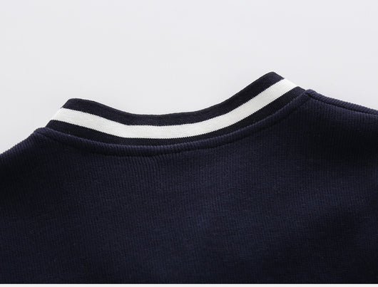 Cardigan Tipo Hoodie Cuello V para Niño - Abrigo Ligero - Image 10