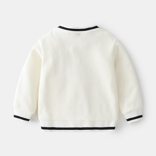 Cardigan Tipo Hoodie Cuello V para Niño - Abrigo Ligero - Image 11