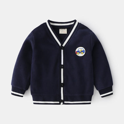 Cardigan Tipo Hoodie Cuello V para Niño - Abrigo Ligero - Image 12