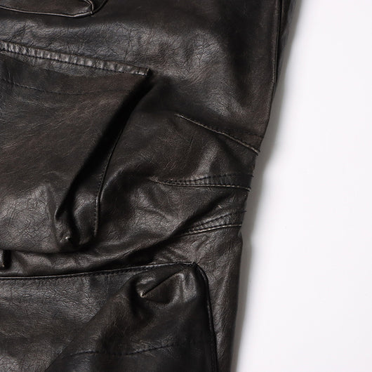 Overol Ancho de Cintura Alta con Bolsillos y Diseño Exclusivo en PU - Image 8