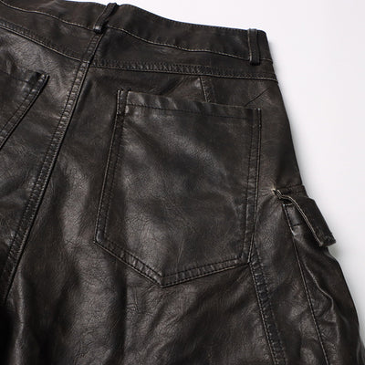 Overol Ancho de Cintura Alta con Bolsillos y Diseño Exclusivo en PU - Image 20
