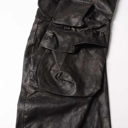 Overol Ancho de Cintura Alta con Bolsillos y Diseño Exclusivo en PU - Image 26