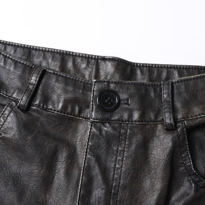Overol Ancho de Cintura Alta con Bolsillos y Diseño Exclusivo en PU - Image 30