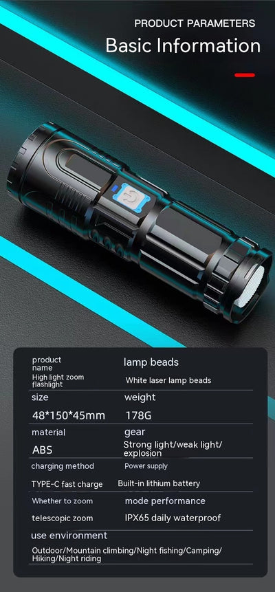 Linterna LED Recargable USB para Camping y Senderismo - Image 6