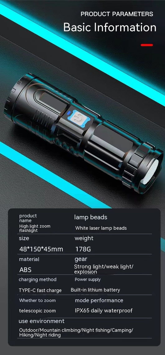 Linterna LED Recargable USB para Camping y Senderismo - Image 6