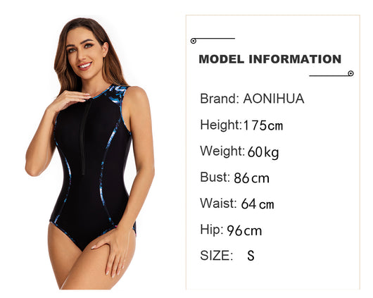 Traje de Baño Deportivo sin Mangas para Mujer - Diseño Minimalista para Surfing - Image 14