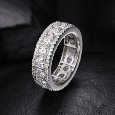 Anillo de Plata Esterlina 925 con Moissanita Exquisito - Image 19