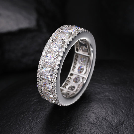 Anillo de Plata Esterlina 925 con Moissanita Exquisito - Image 19