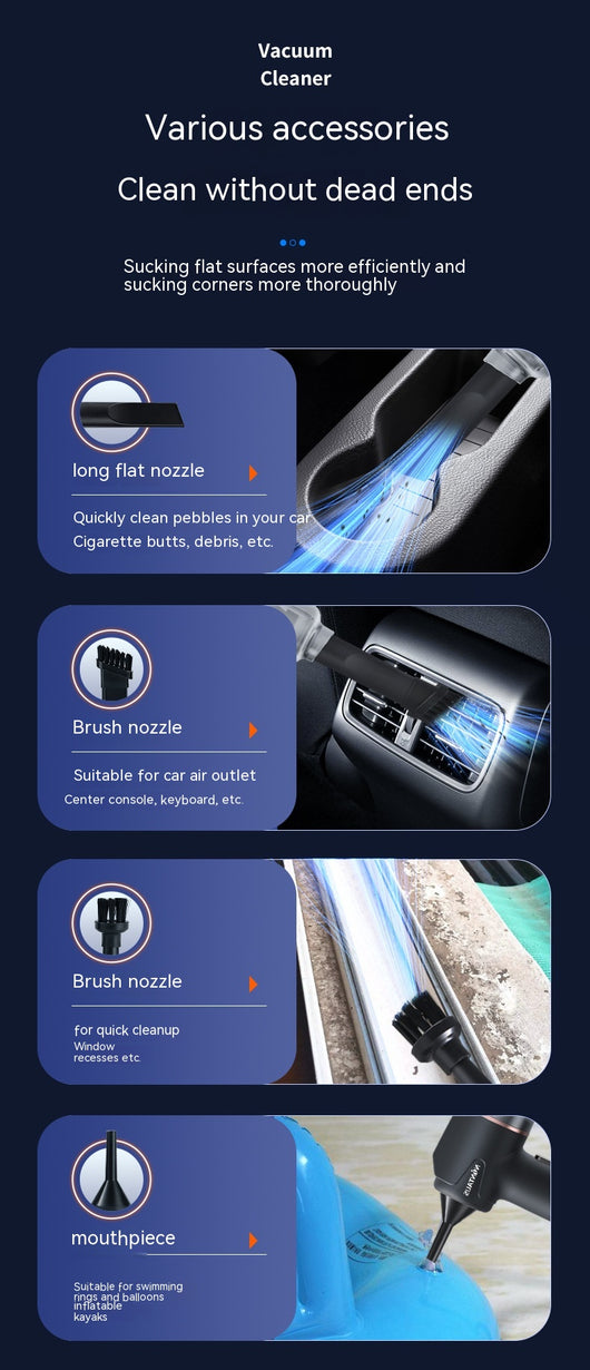Aspiradora Inalámbrica Portátil Mini para Auto y Hogar - Image 16