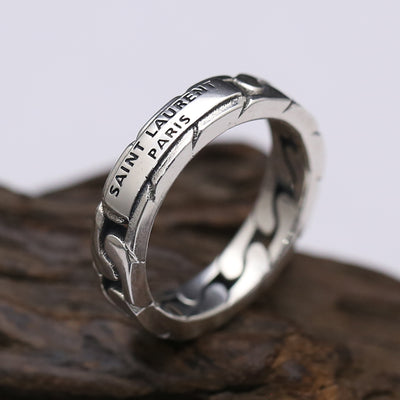 Anillo de Cadena Creativa en Plata Esterlina S925 - Image 9