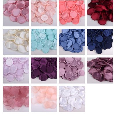 Pétalos de Rosa de Seda 4cm con Borde Quemado - Polvo Luminoso para Bodas - Image 35