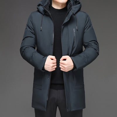 Chaqueta Acolchada de Invierno con Capucha para Hombre - Image 10