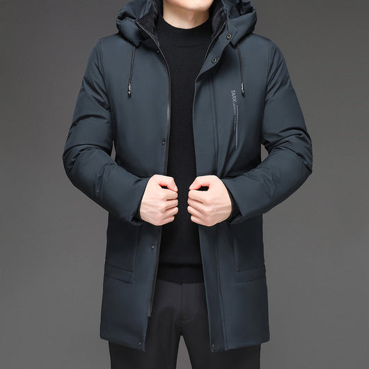 Chaqueta Acolchada de Invierno con Capucha para Hombre - Image 10