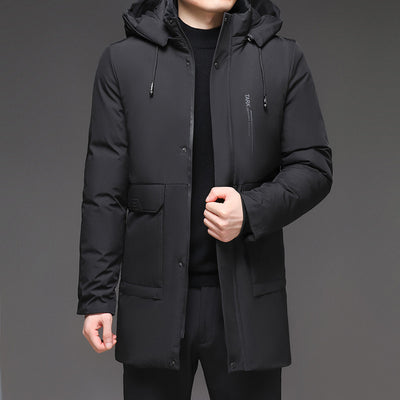Chaqueta Acolchada de Invierno con Capucha para Hombre - Image 11