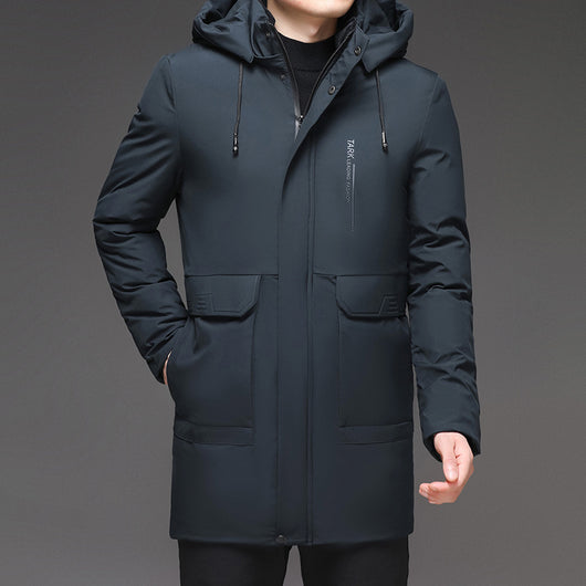 Chaqueta Acolchada de Invierno con Capucha para Hombre - Image 16